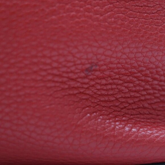 GUCCI Red Pebbled Calfskin Large Soho Hobo Tabasco - Picture 7 of 16